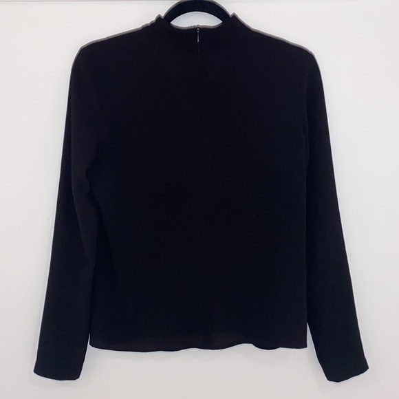 WAYF V neck blouse with choker wrap style long sleeves Size XS - Picture 10 of 17